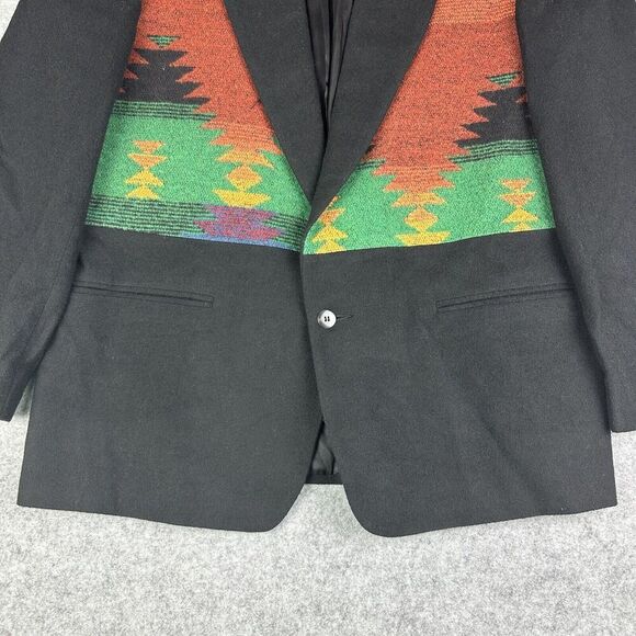 Vintage Falcone Blazer Jacket Mens 50 Southwest Aztec Union USA Made Wool Coat* - Picture 3 of 15